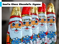 Santa claus chocolate jigsaw