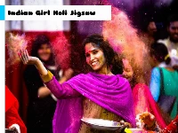 Indian girl holi jigsaw