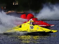 Motor racing boat