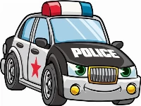 Cartoon police cars puzzle