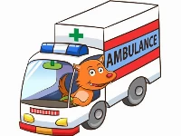 Cartoon ambulance puzzle