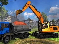 Construction trucks hidden diggers