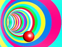 Color tunnel ball