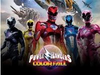 Power rangers color fall - pin pull - puzzle game