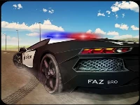 Police car chase driving sim