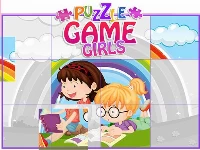 Puzzle game girls - cartoon
