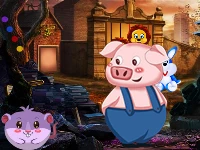 Farmer pig escape
