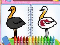 Coloring birds game