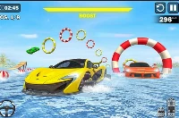 Water car stunt racing