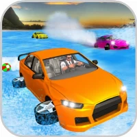 Water surfer car floating beach drive game