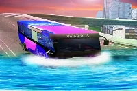 Water surfing bus driving simulator 2019