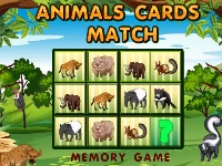 Animals cards match