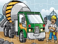 Construction trucks jigsaw