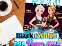 Black fashion for vogue cover