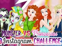 Monster vs princess instagram challenge