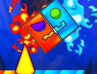 Fire and water geometry dash