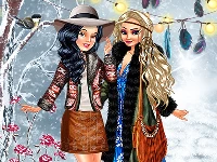 Boho winter with princess