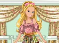 Barbie's patchwork peasant dress