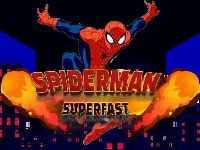Spiderman run super fast