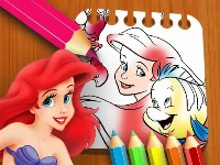 The little mermaid coloring book