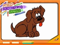 Cartoon coloring book for kids - animals