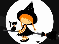 Cute halloween witches jigsaw