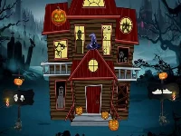 Halloween magic lady escape