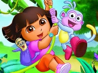 Dora exploring jigsaw