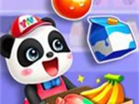 Cute panda supermarket - fun shopping
