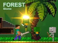 Noob vs zombies - forest biome