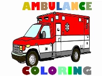 Ambulance trucks coloring pages
