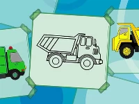 Truck coloring book