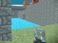 Pixel blocky combat fortress