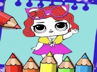 Coloring dolls book