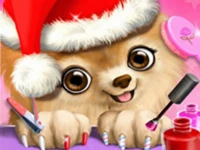 Christmas salon - santa claus and pets makeover