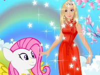 Barbie and pony dressup