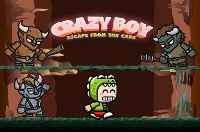 Crazy boy escape from the cave