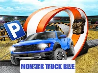 Monster-truck-parking free 3d blue
