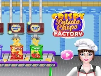 Crispy potato chips factory: