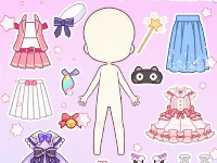 Anime girl dress up