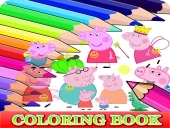 Coloring book for peppa pig