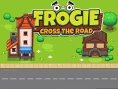 Frogei cross the road