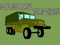 Military trucks coloring