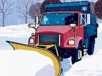 Hidden snowflakes in plow trucks