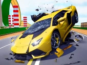 Hyper cars ramp crash