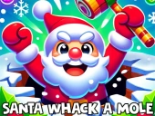 Santa whack a mole