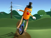 Unicycle balance 3d