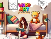 Word art – color book puzzle