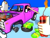 Smash the car to pieces!