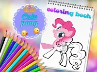 Cute pony coloring book